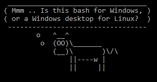 WSL-cowthought